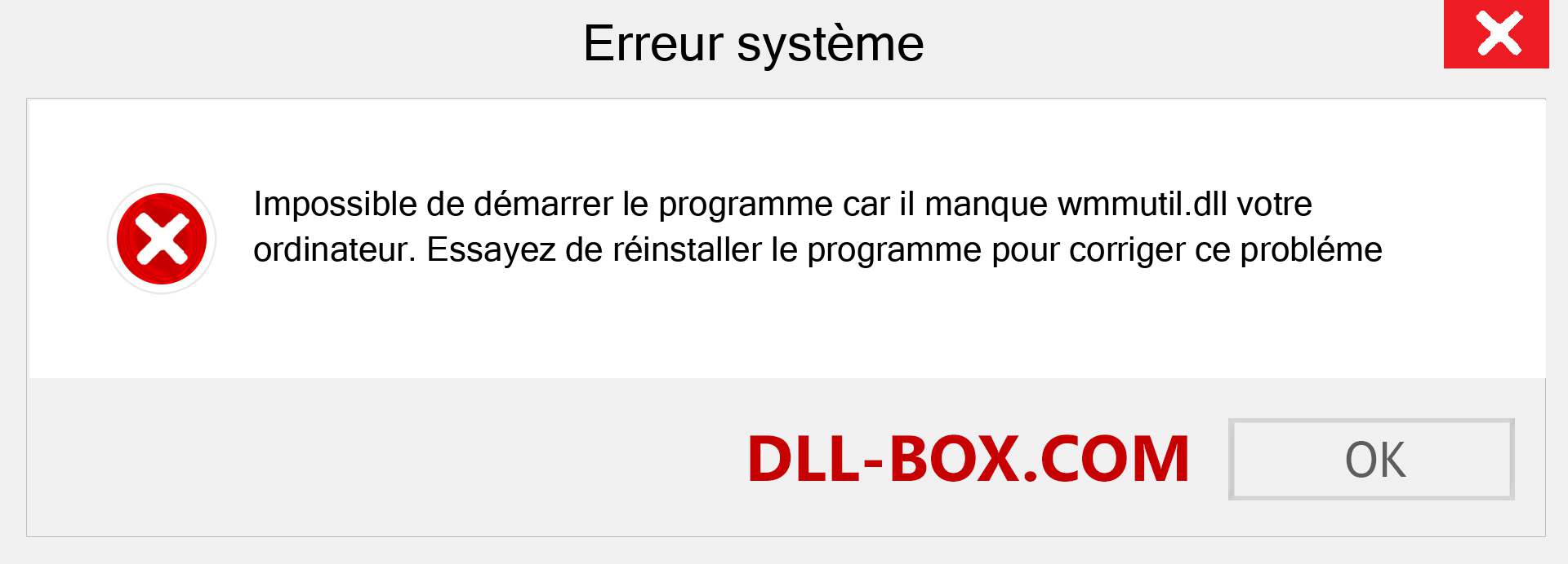 Le fichier wmmutil.dll est manquant ?. Télécharger pour Windows 7, 8, 10 - Correction de l'erreur manquante wmmutil dll sur Windows, photos, images